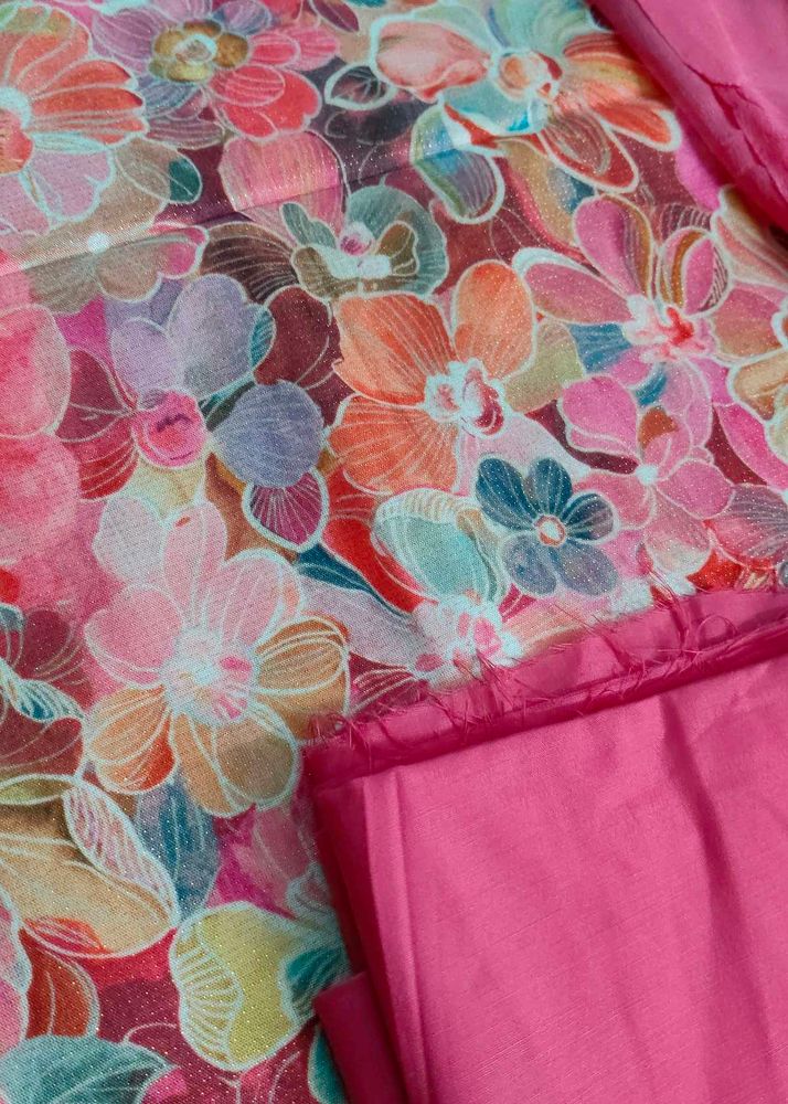 BOUTIQUE GRADE ✨ Shimmer Silk Suit + Pure Chiffon