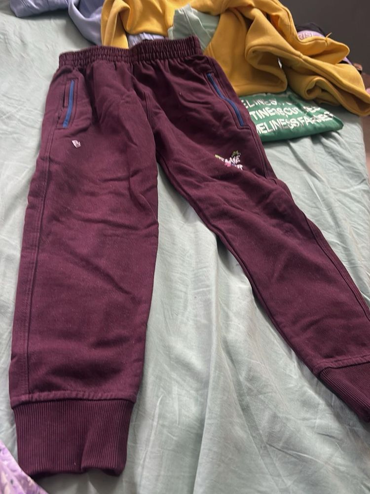 Burgundy Casual Pants