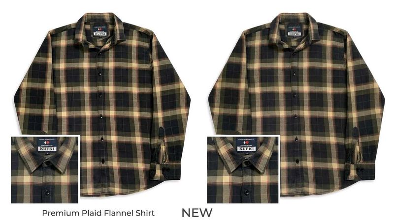 KUFKI Premium Plaid Flannel Shirt