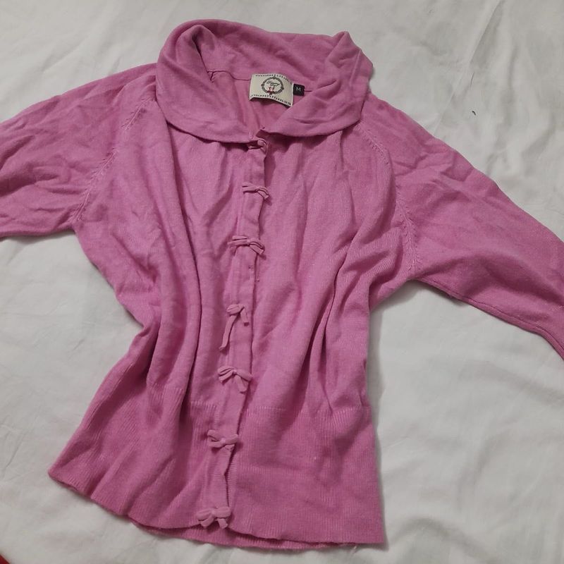 Candy Pink Cropped Cardigan – Dancing Days