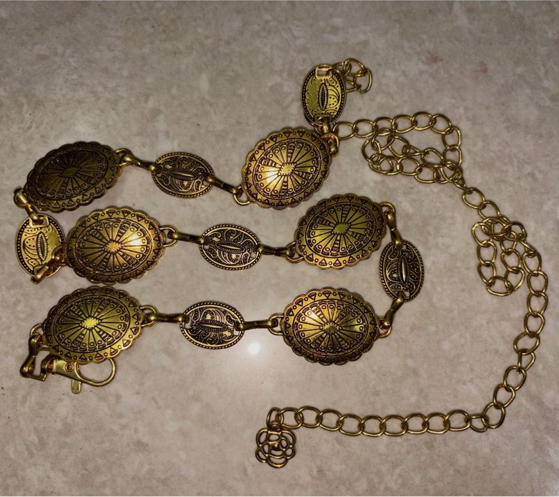 Gold Vintage waist-chain for Women