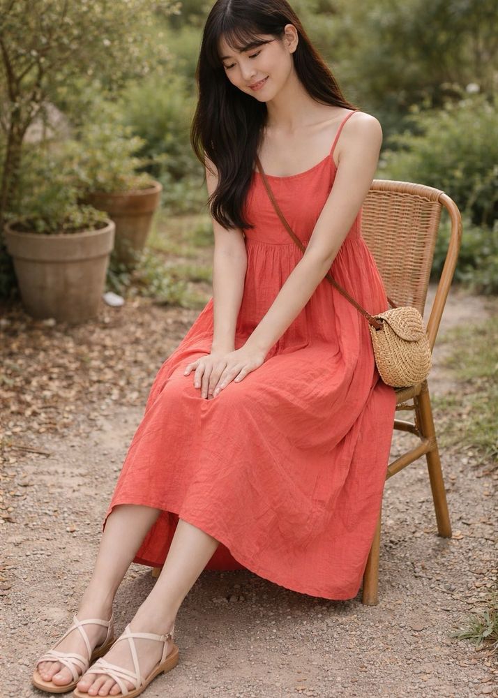 Orange Sundress