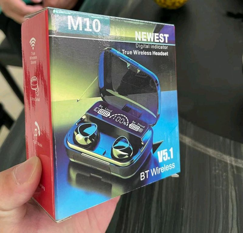 M10 Newest Earbuds With display case available