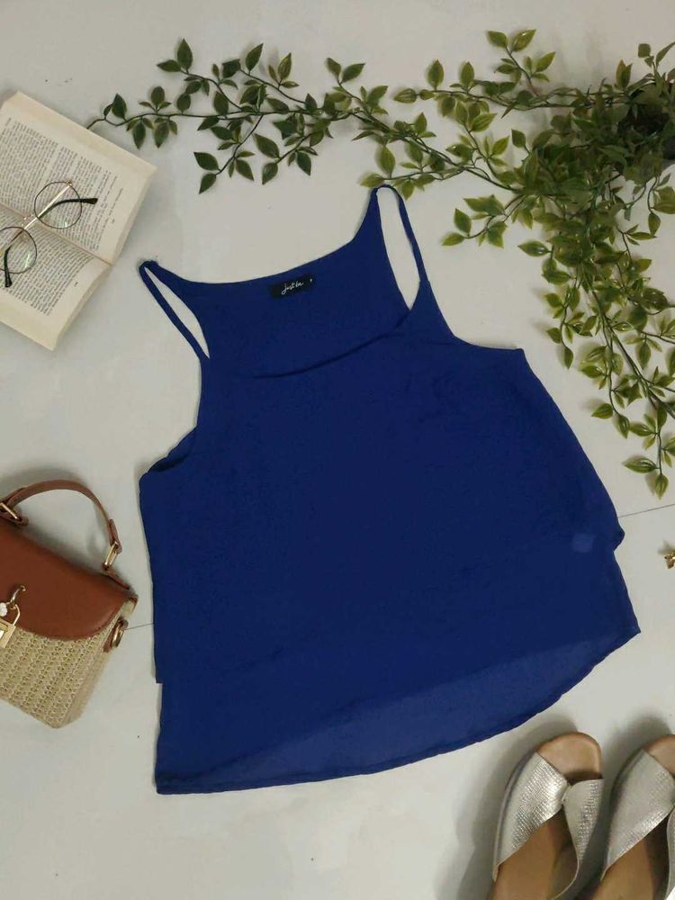 Royal Blue Flowy Cami Top💙✨