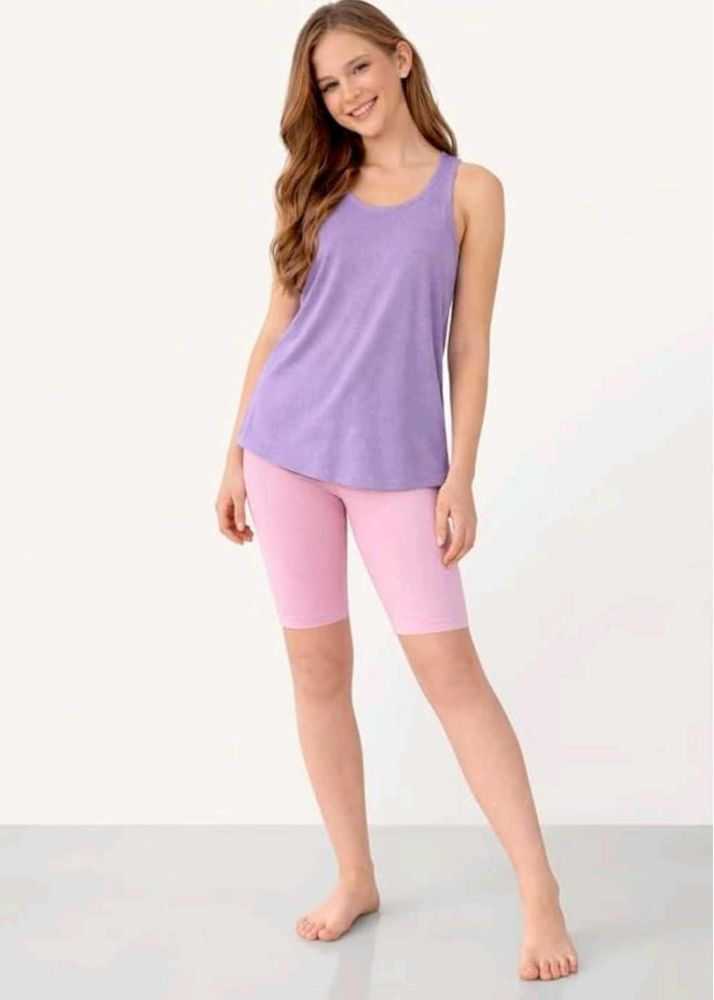 Pink Shorts Set