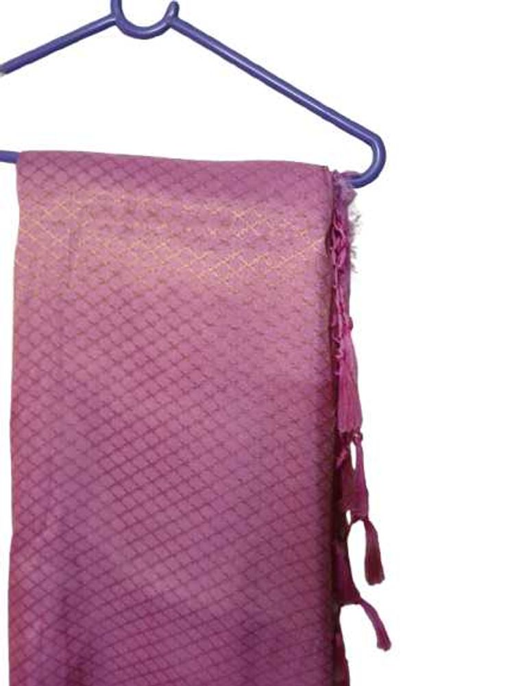Elegant Purple Dupatta with Gold Accents
