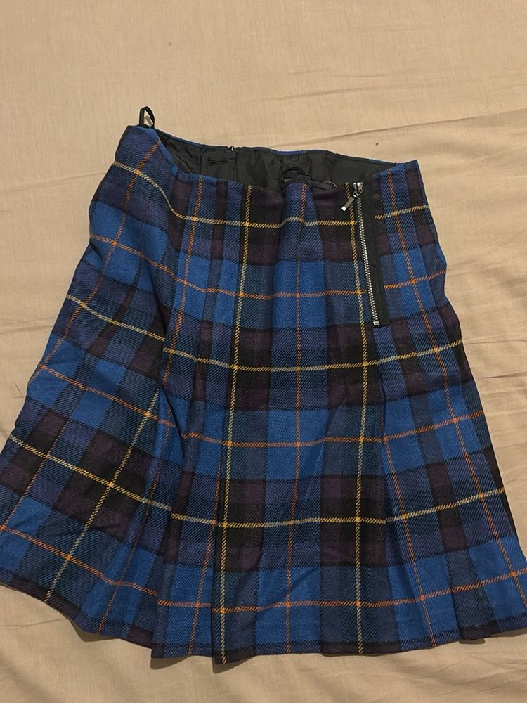 vintage m&amp;s plaid skirt