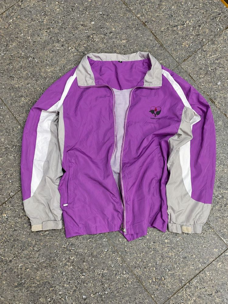 Purple &amp; Grey Track Jacket
