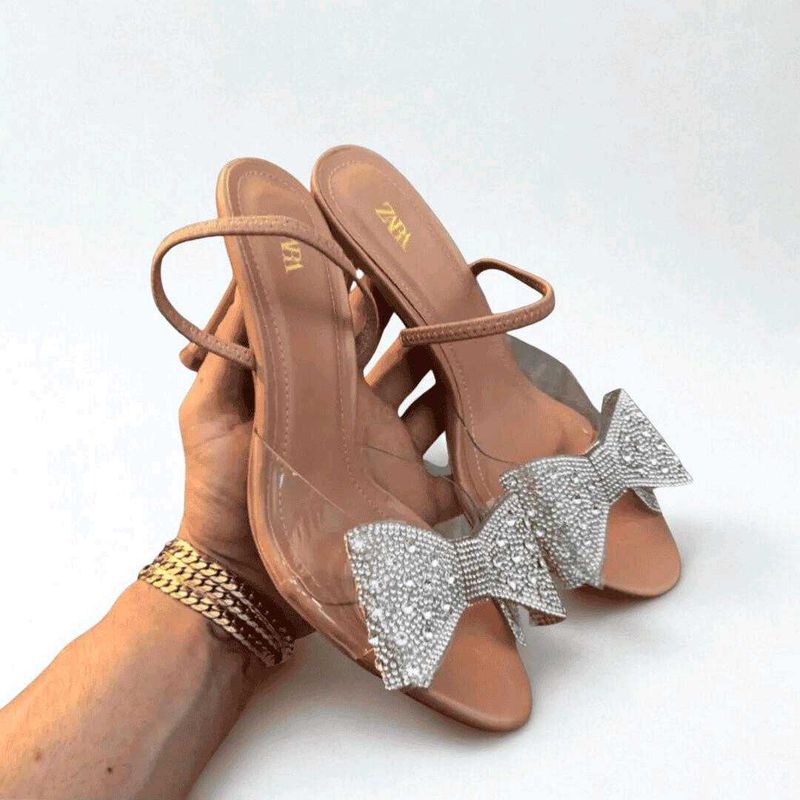 Sparkling Bow Heels