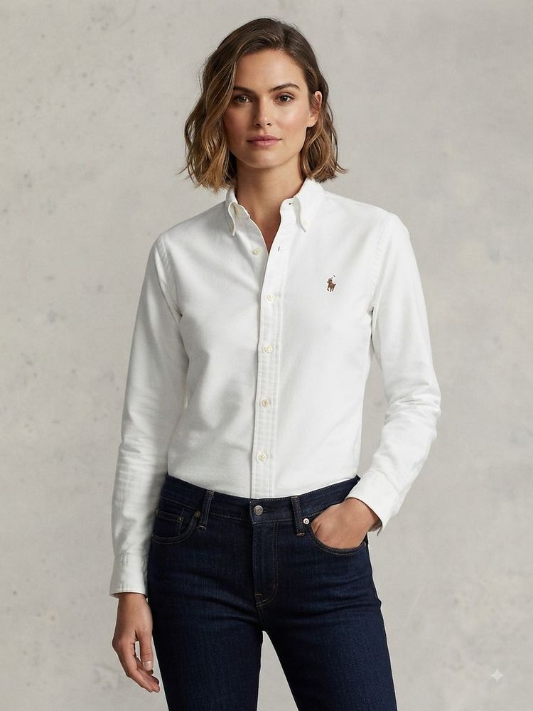 Classic White Button-Down Shirt