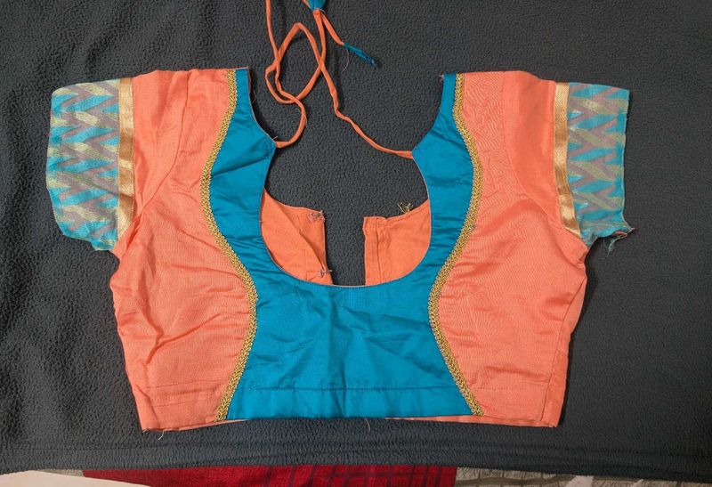 Stylish Peach Ethnic Blouse