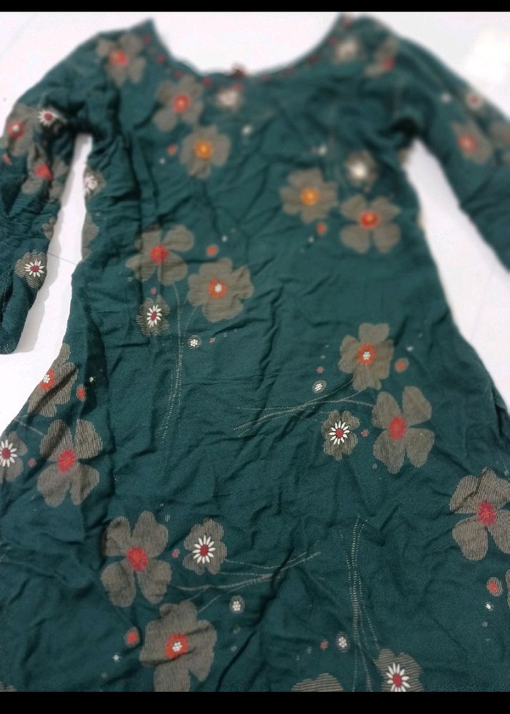 Green Printed Kurta 💚