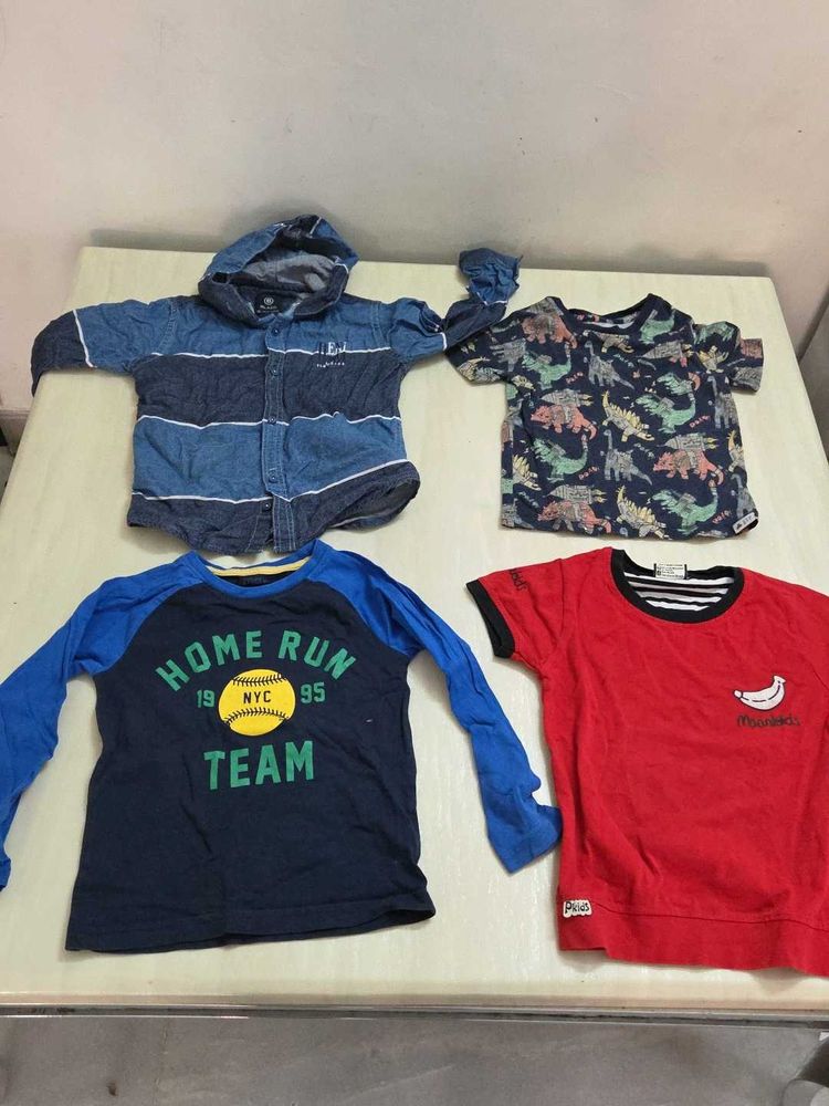 Bundle of 12 Tshirts for boys 2-4 year old