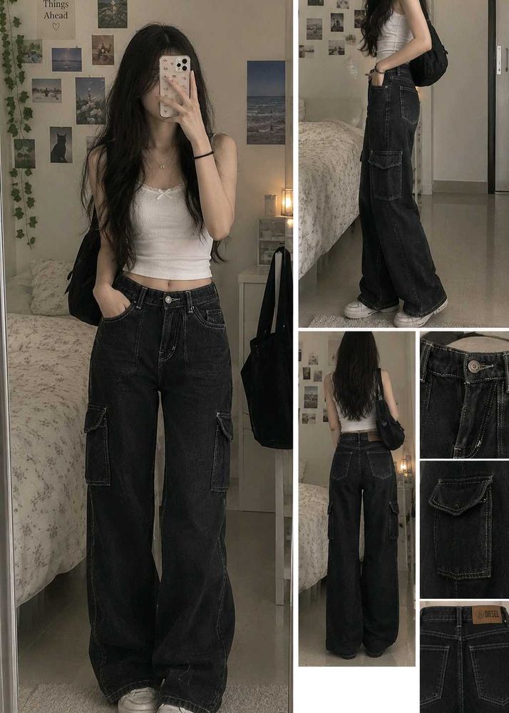 Y2K Baggy Cargo Jeans