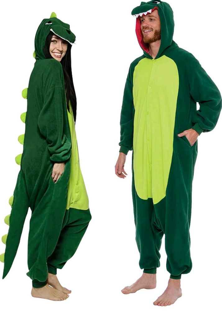 Green Dinosaur Kigurumi Onesie