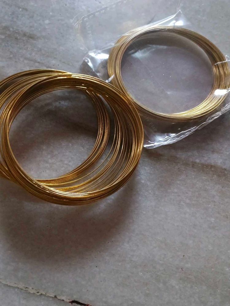 Set of Golden Bangles