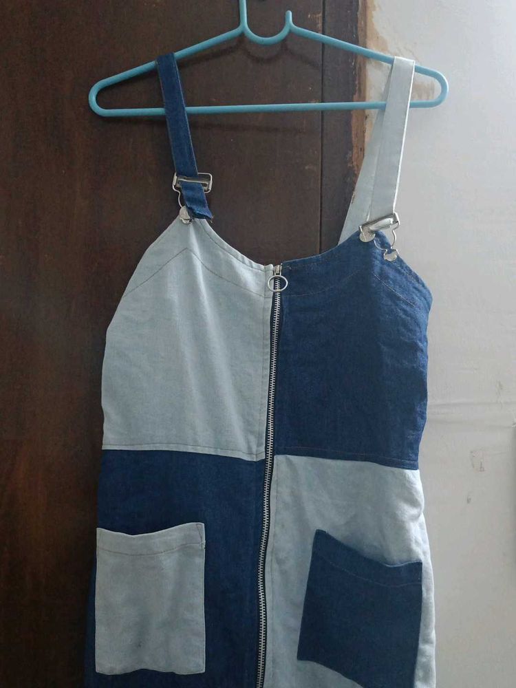 Trendy Denim 2 Shaded Long Dungree