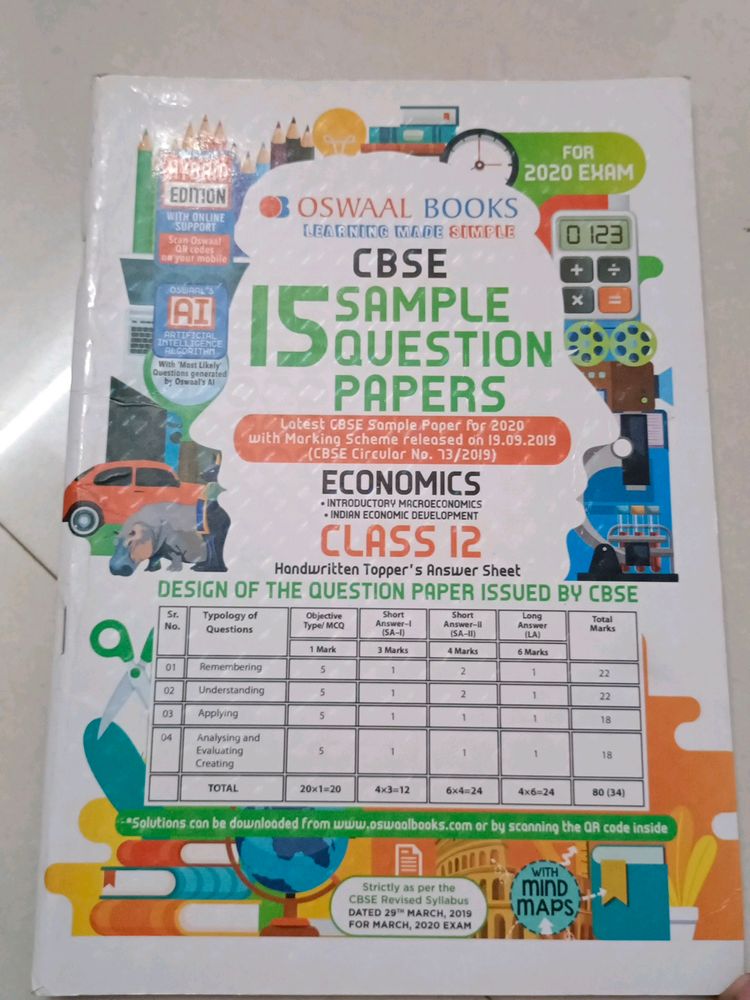 CBSE 15 Sample Question Papers  Economics Class 12