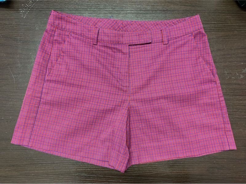 United Colours of Benetton Plaid Pink Shorts