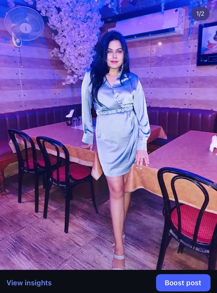 Chic Satin Wrap Dress