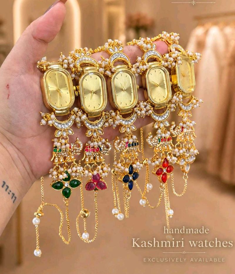 (Any 1) Handmade Kundan Kashmiri Watches