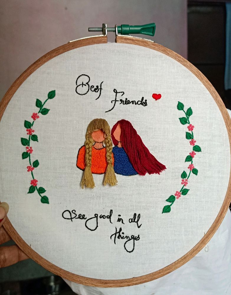 Best Friend Embroidery Design
