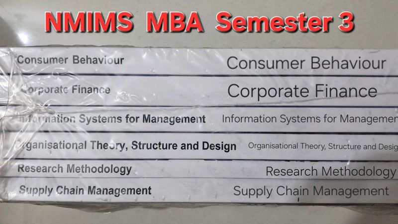 NMIMS MBA SEM 3 TEXTBOOKS