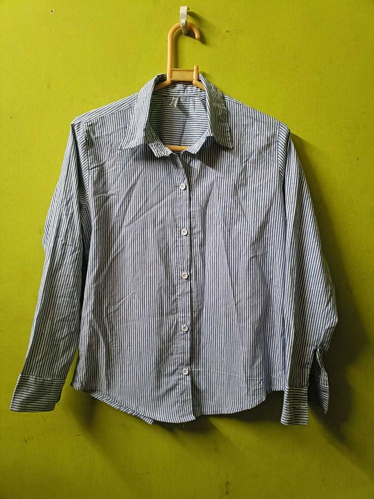 Classic Striped Button-Up Shirt