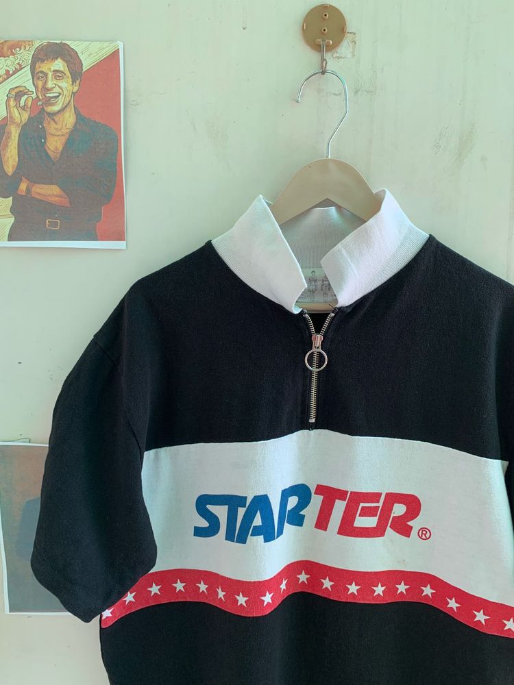 Starter Graphic Print Quarter Zip Top (PT513)