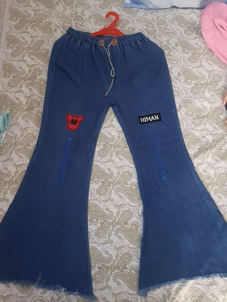 Girls Denim Boot Cut Jeans