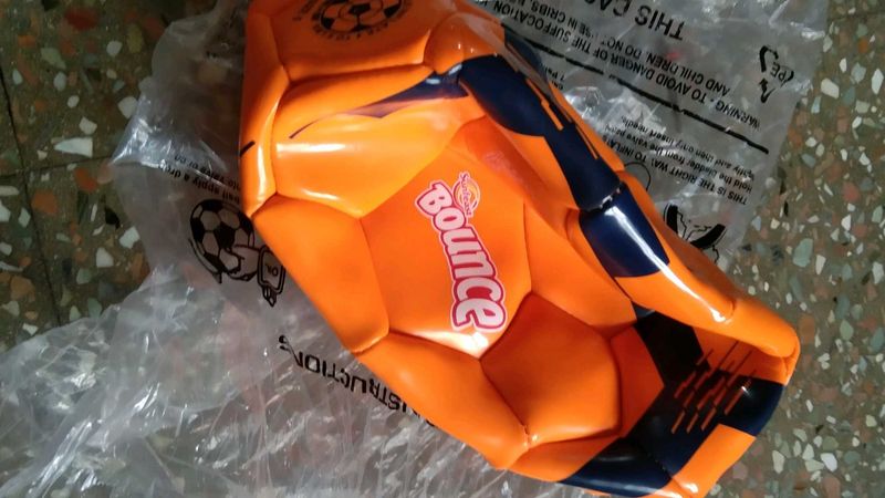 Orange Bounce Soccer Ball