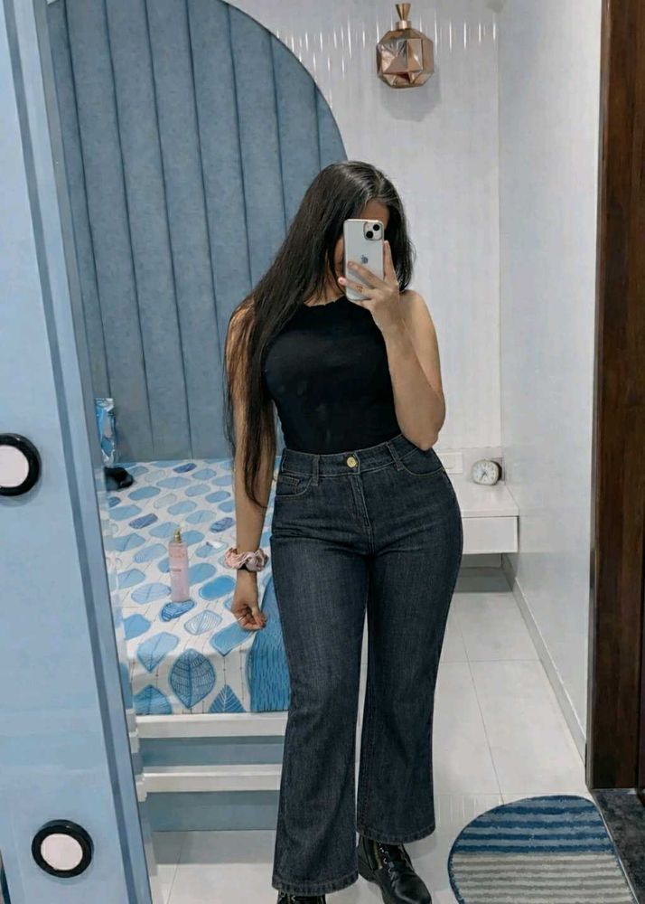 SO Women Dark Grey Bootcut Jeans