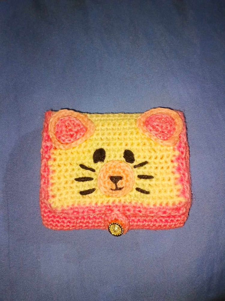Cute Crochet Cat Wallet