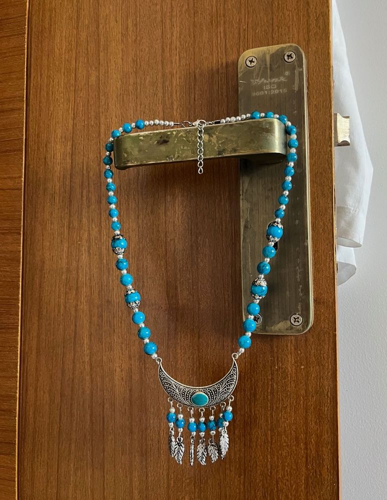 Boho Turquoise Pendant Necklace