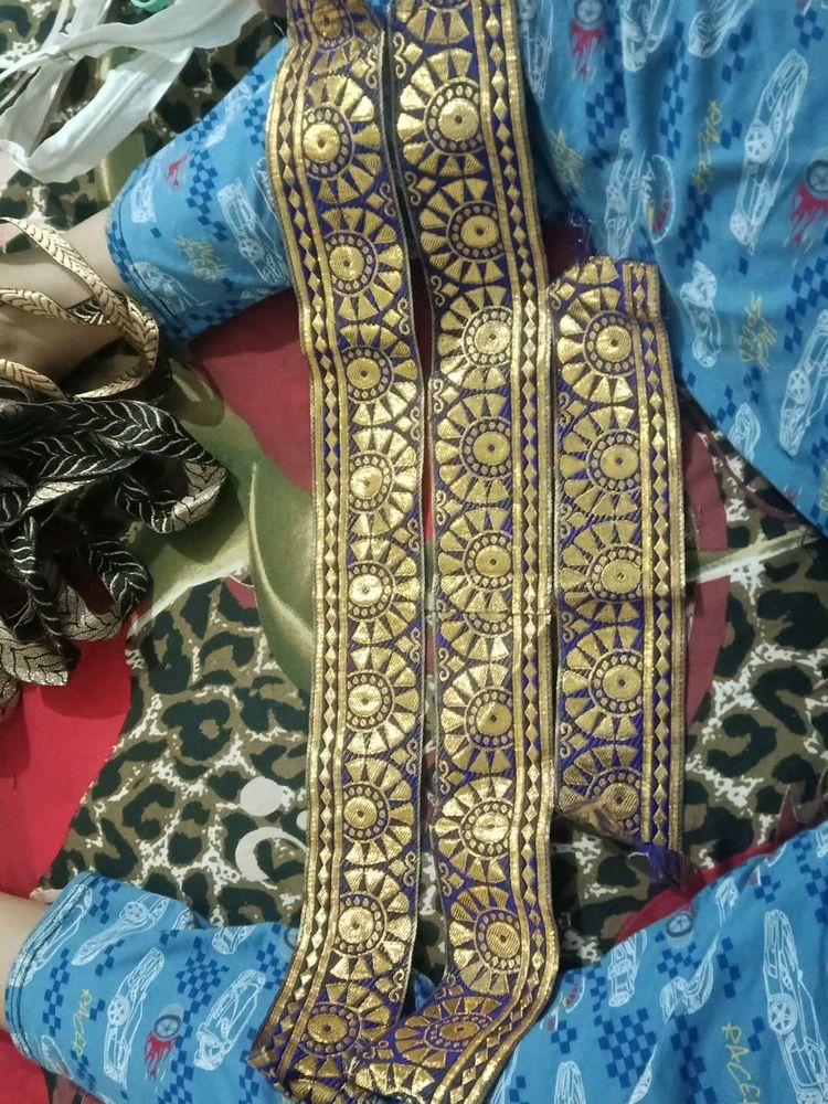 3 difrante style  Dupatta Trim