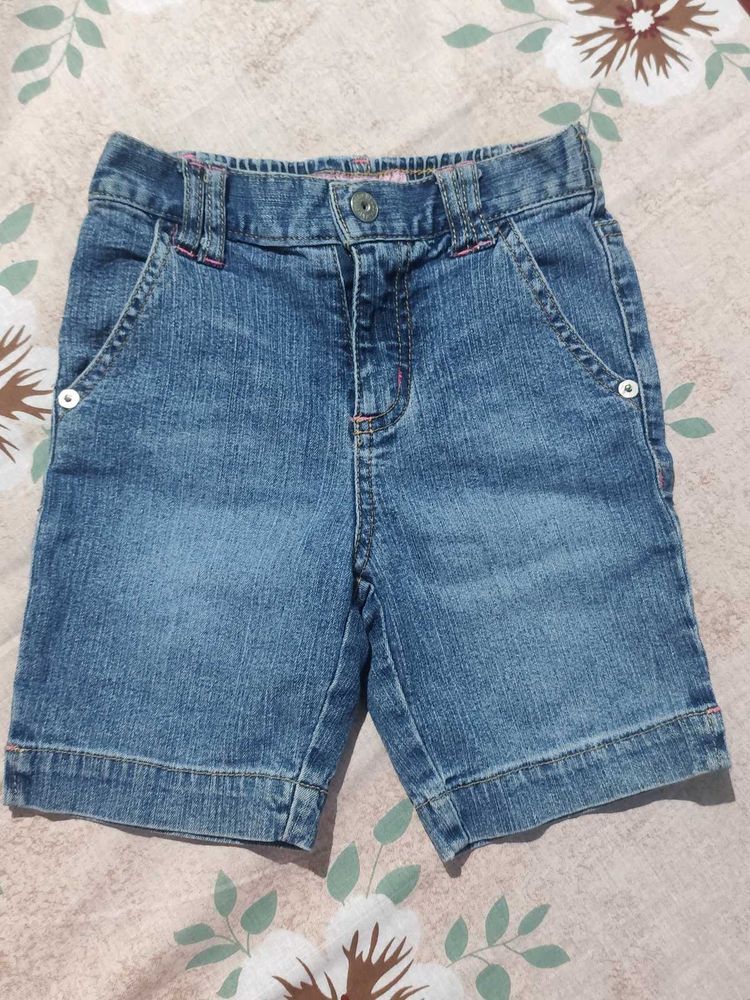 Classic Blue Denim Shorts