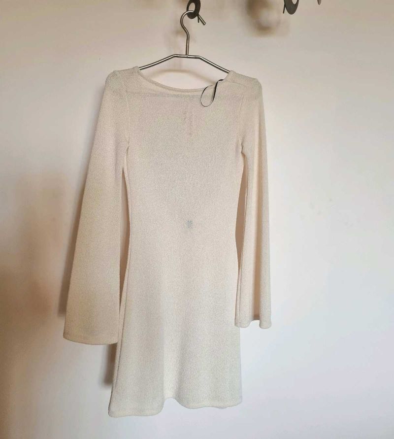 Knitted Dress H&amp;M Divided White