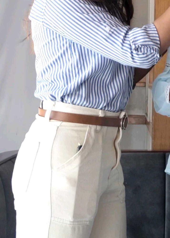 Classic Old Money Blue Striped Shirt