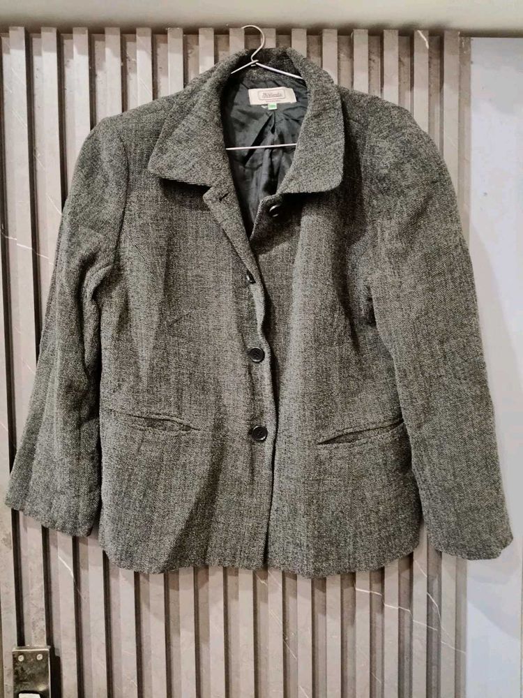 timeless vintage tweed blazer from japan