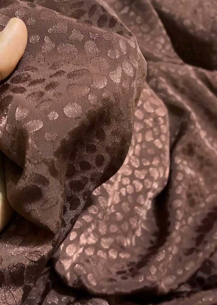 Brown Leopard Print Fabric for hijab