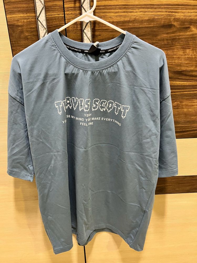 Blue Travis Scott Tshirt