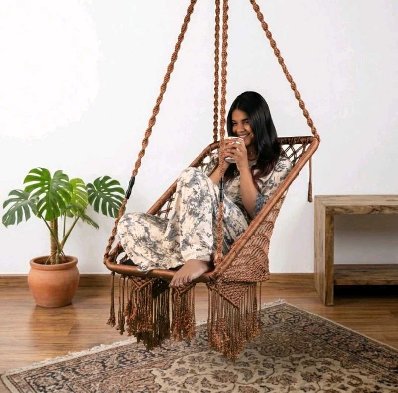 Boho Macrame Hanging Chair (Brand New)