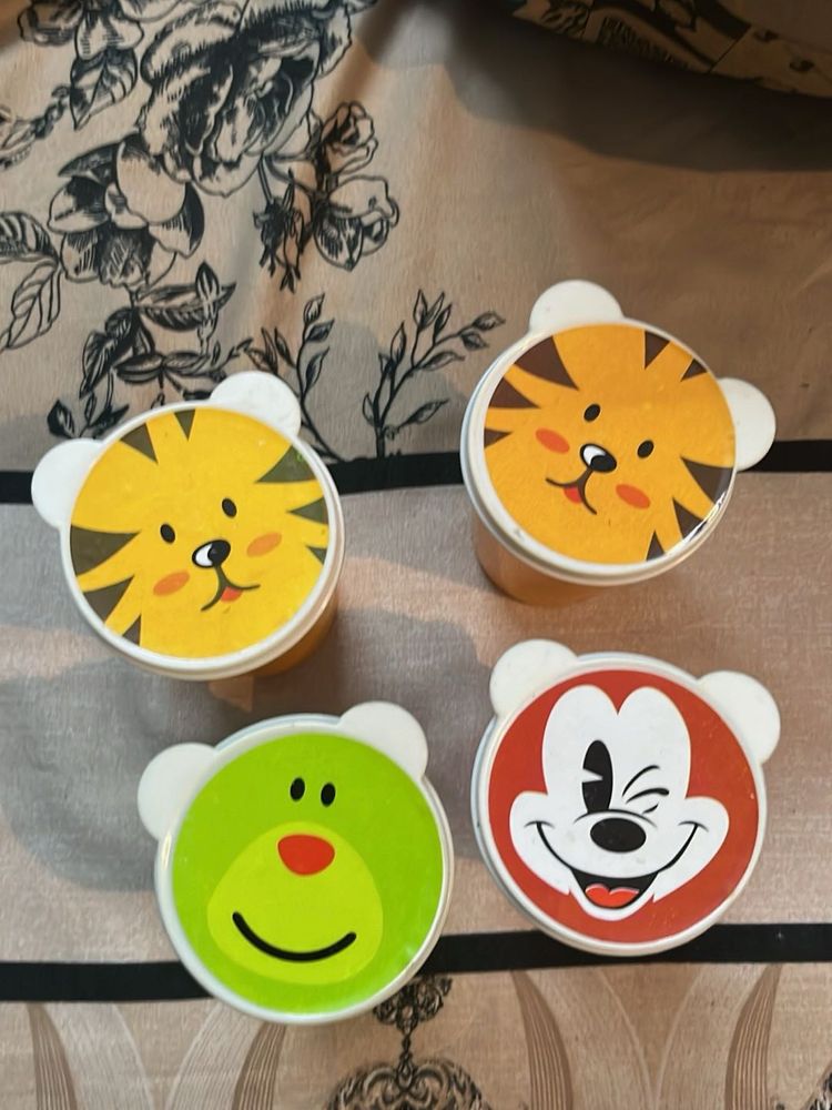 🐯Spill proof 4  Animal Character glasses