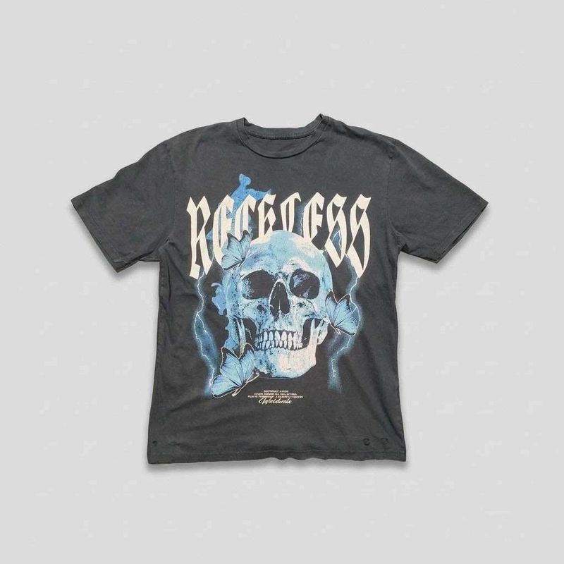 FSBN (New Yorker) 'Reckless Skull' Distressed tee