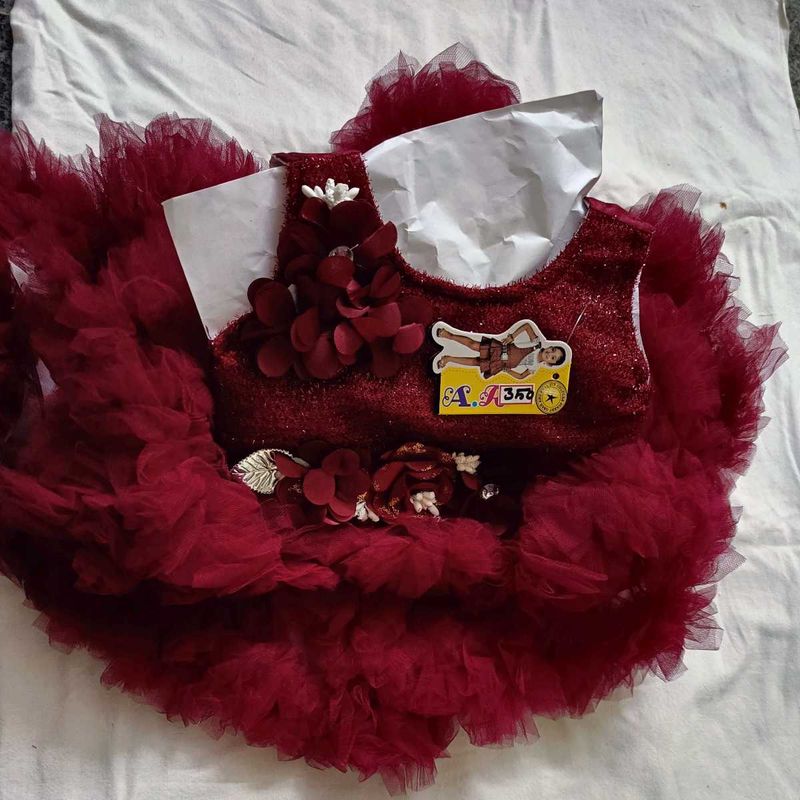 kids party wear net frock