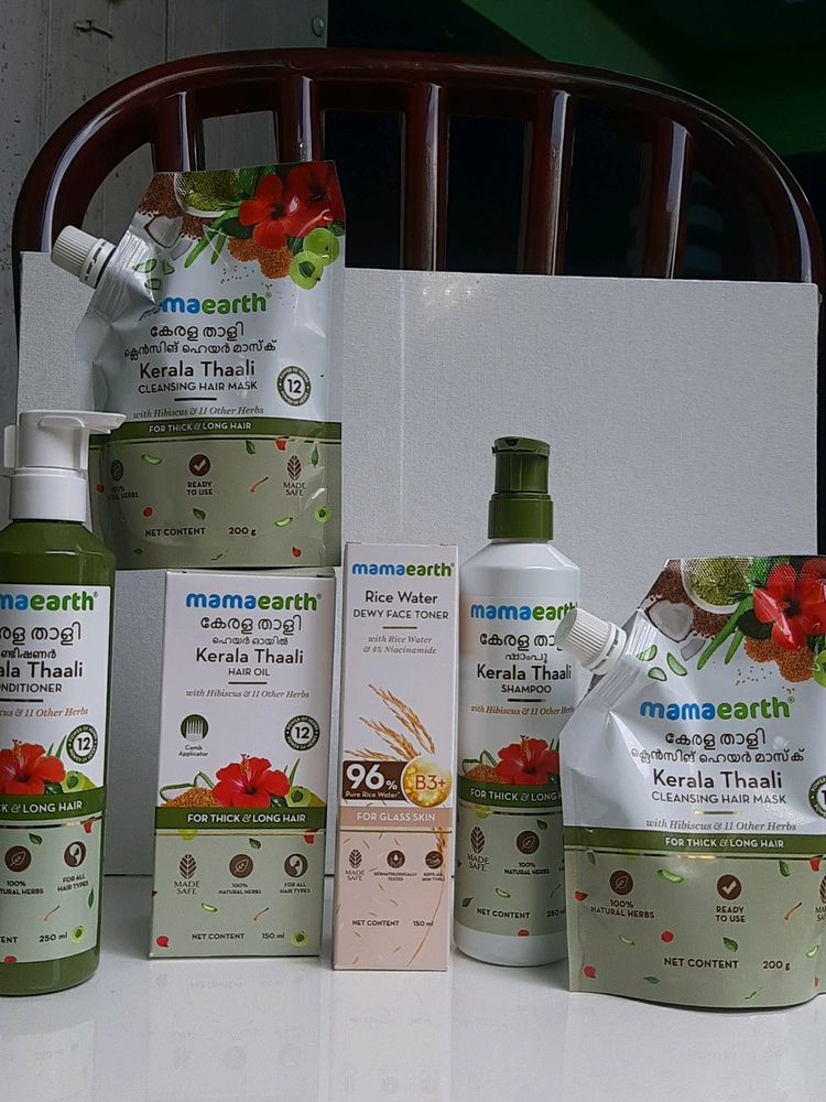 Combo Of Mamaearth 6 Shampoo, Mask &amp;cream,