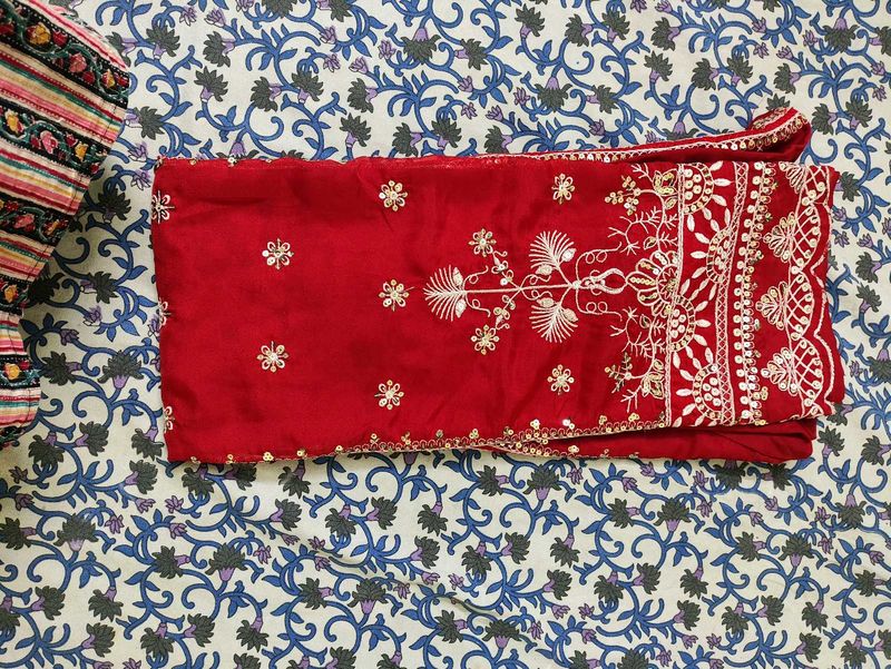 Red Embroidered suit