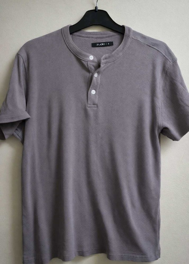 Men's lavender Henley T-Shirt