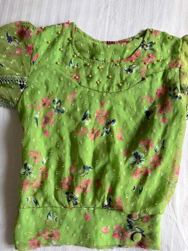 Vintage green top