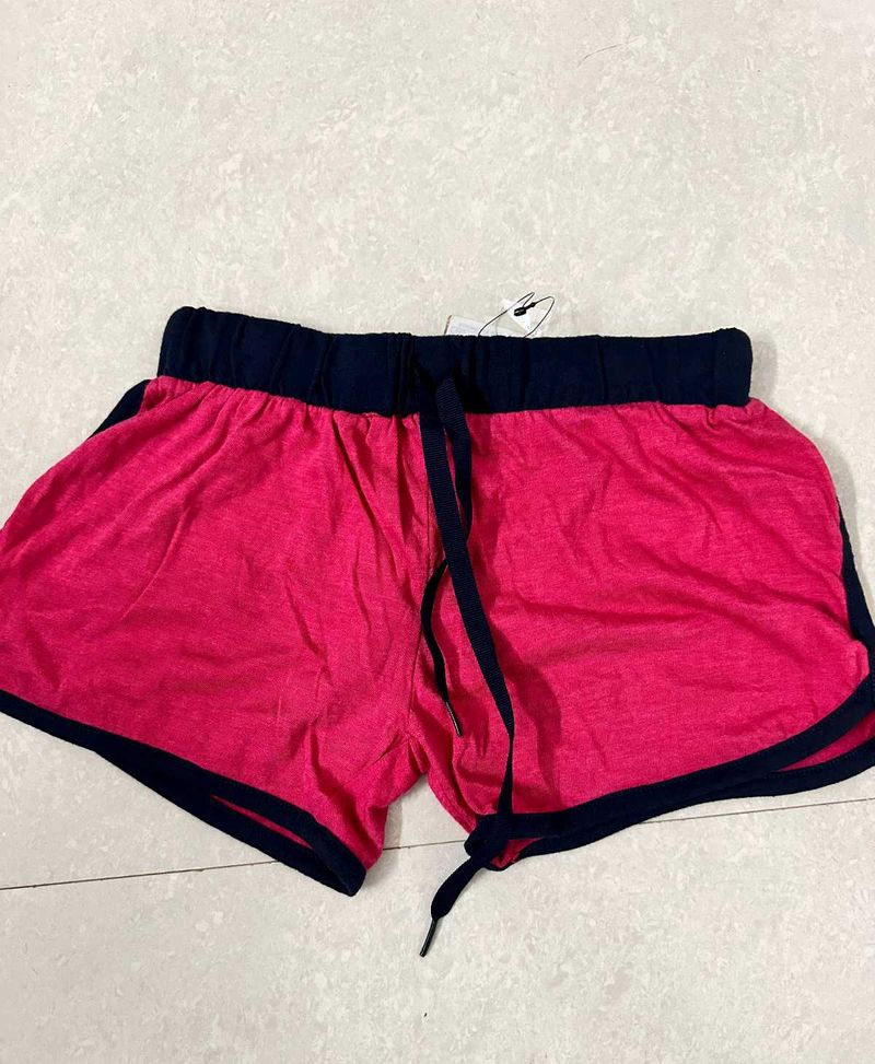 Pink Casual Girls Shorts